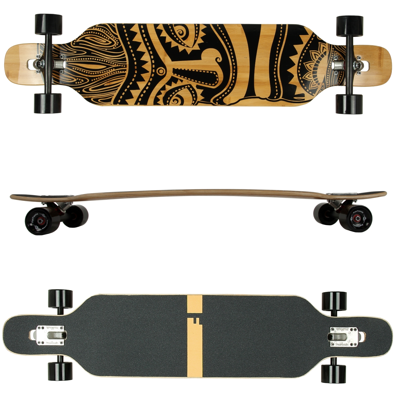 (Hawaii) Camber Longboard – Bambus-Ahorn Mix mit ABEC-9 Kugellagern