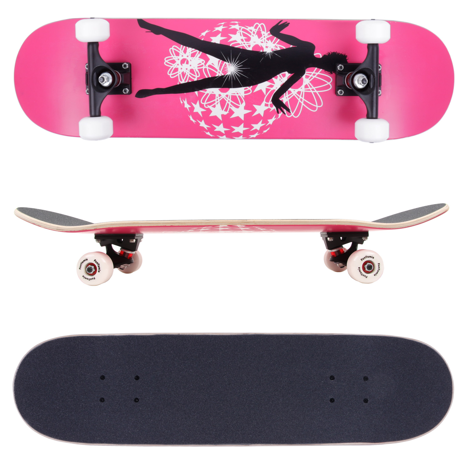 FunTomia Skateboard mit ABEC-9 Kugellager (Dancing Queen)