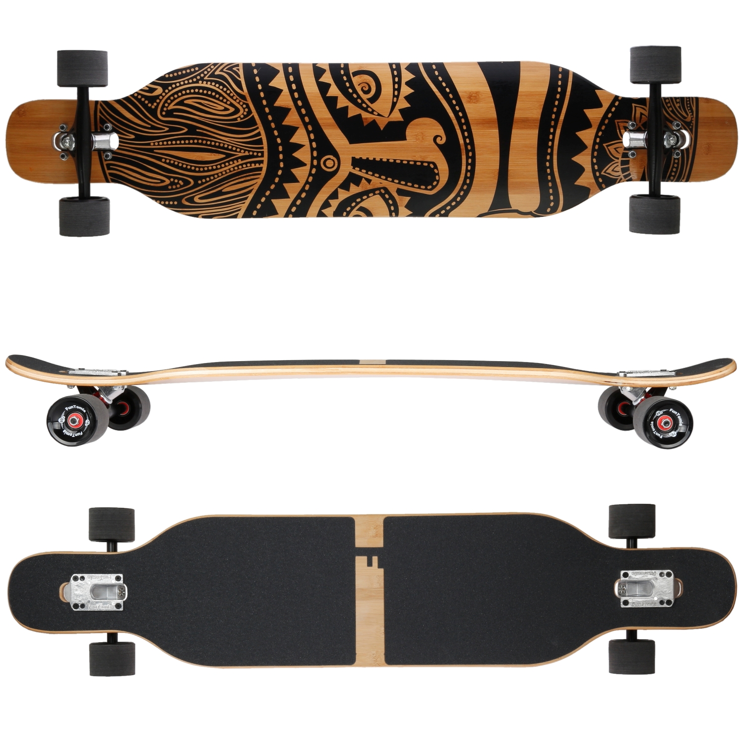 (Hawaii) Camber Longboard – Bambus-Ahorn Mix mit ABEC-9 Kugellagern