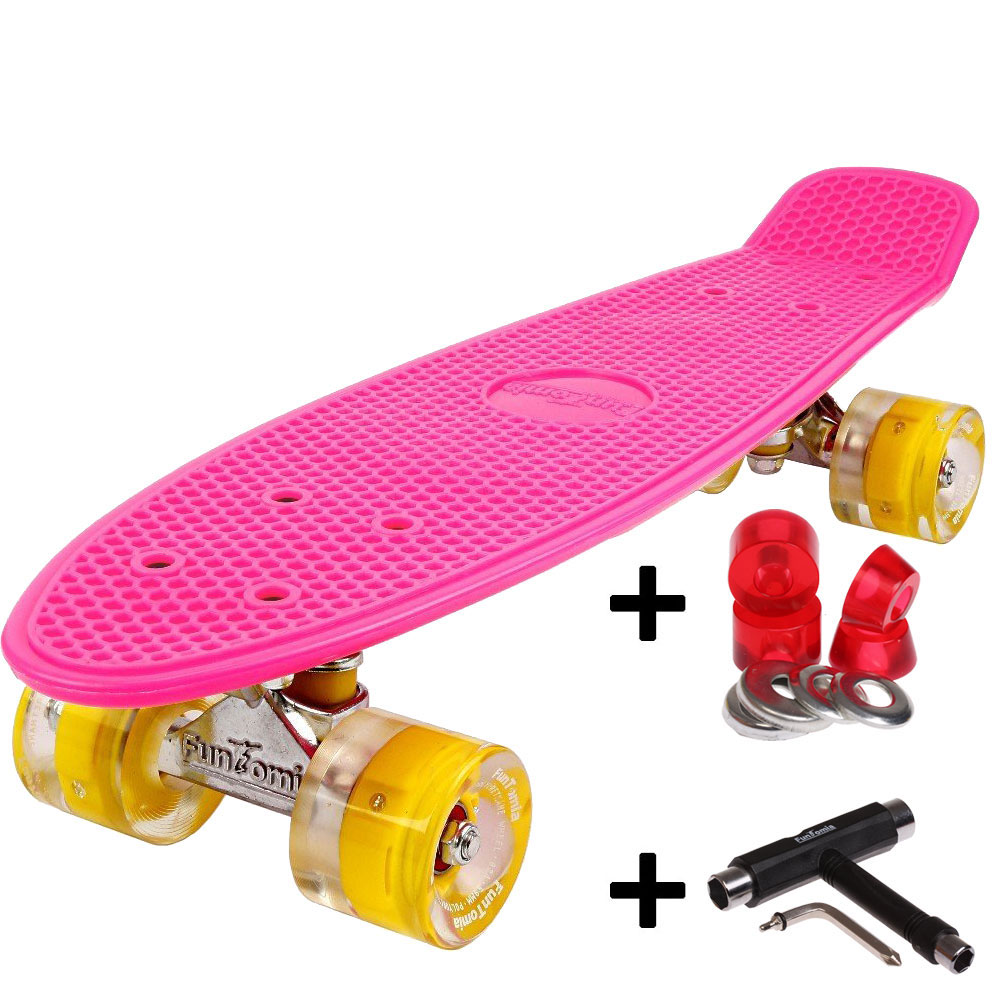 FunTomia Mini-Board Cruiser LED inkl. ABEC-9 Kugellager