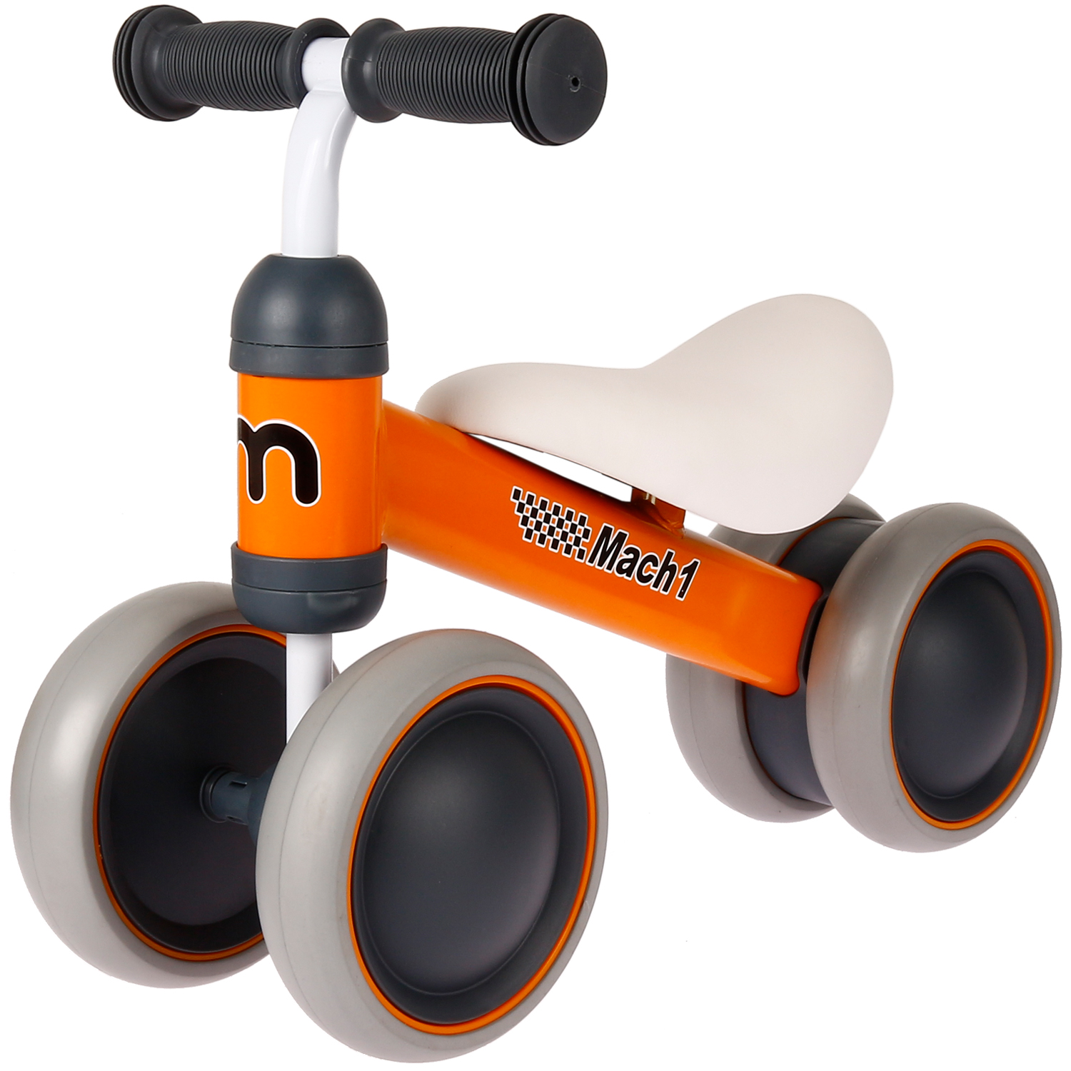 4-Rad Mini Lauflernrad mit leisen Reifen (orange)