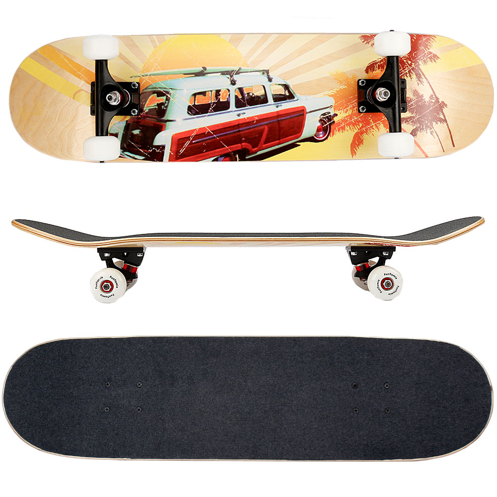FunTomia Skateboard mit ABEC-9 Kugellager (Beach Car)