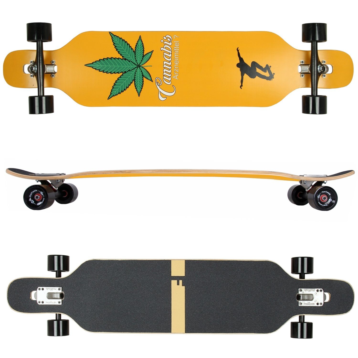 (Canabis) Camber Longboard aus Ahornholz