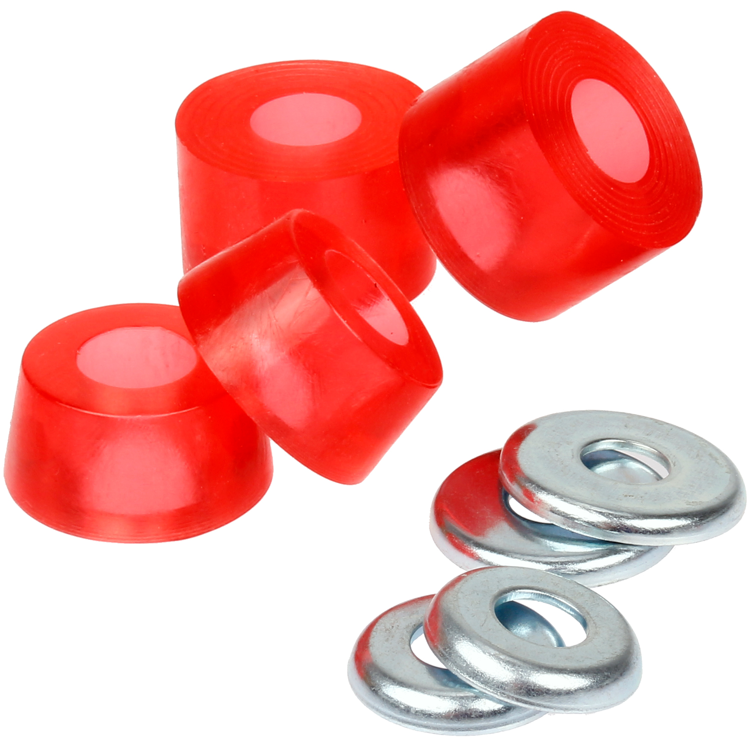 FunTomia Skateboard Lenkgummis 85A – Bushings Set für 2 Achsen inkl. Washer