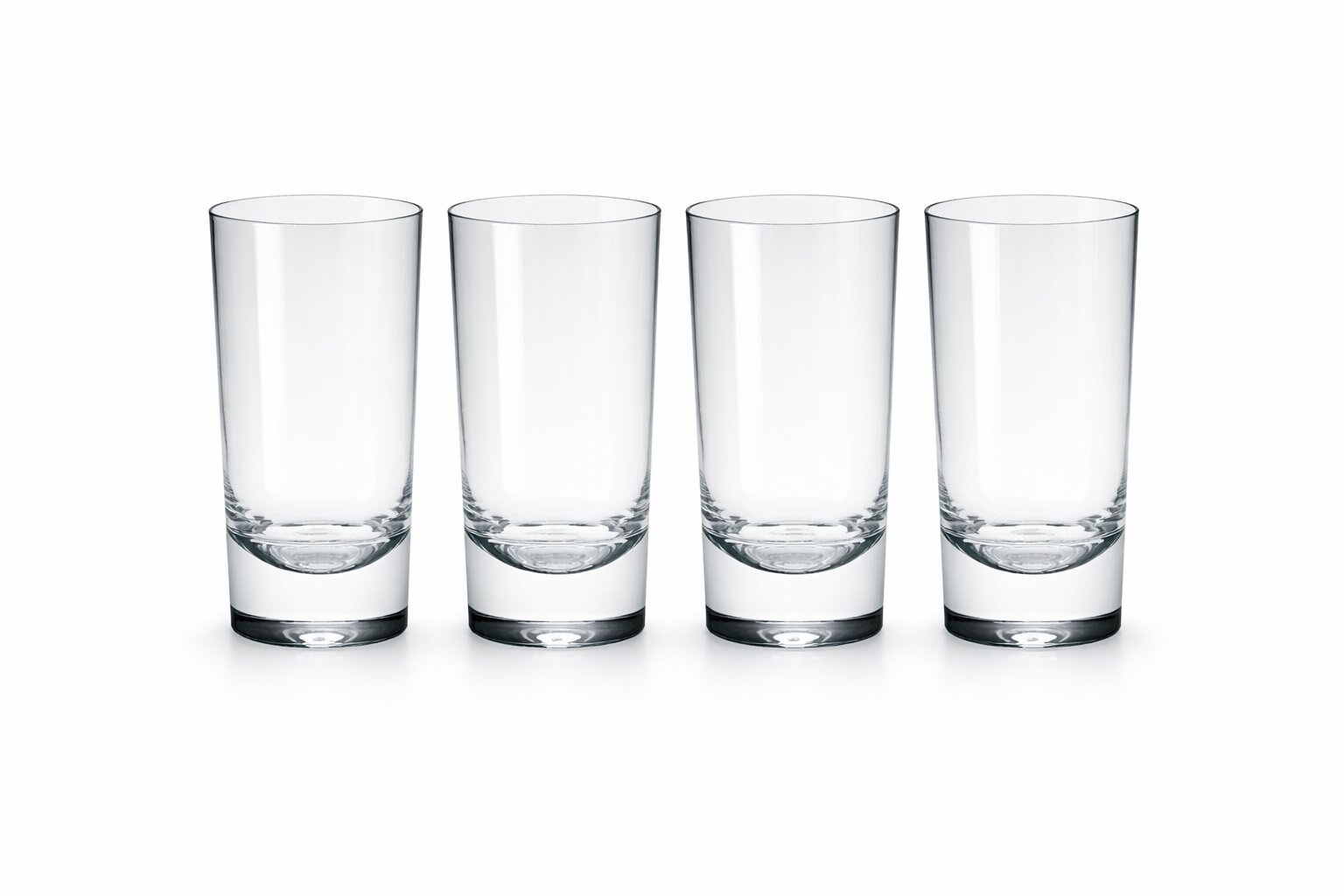 Trinkgläser 2er Set 290ml – Acryl [grauer Boden]
