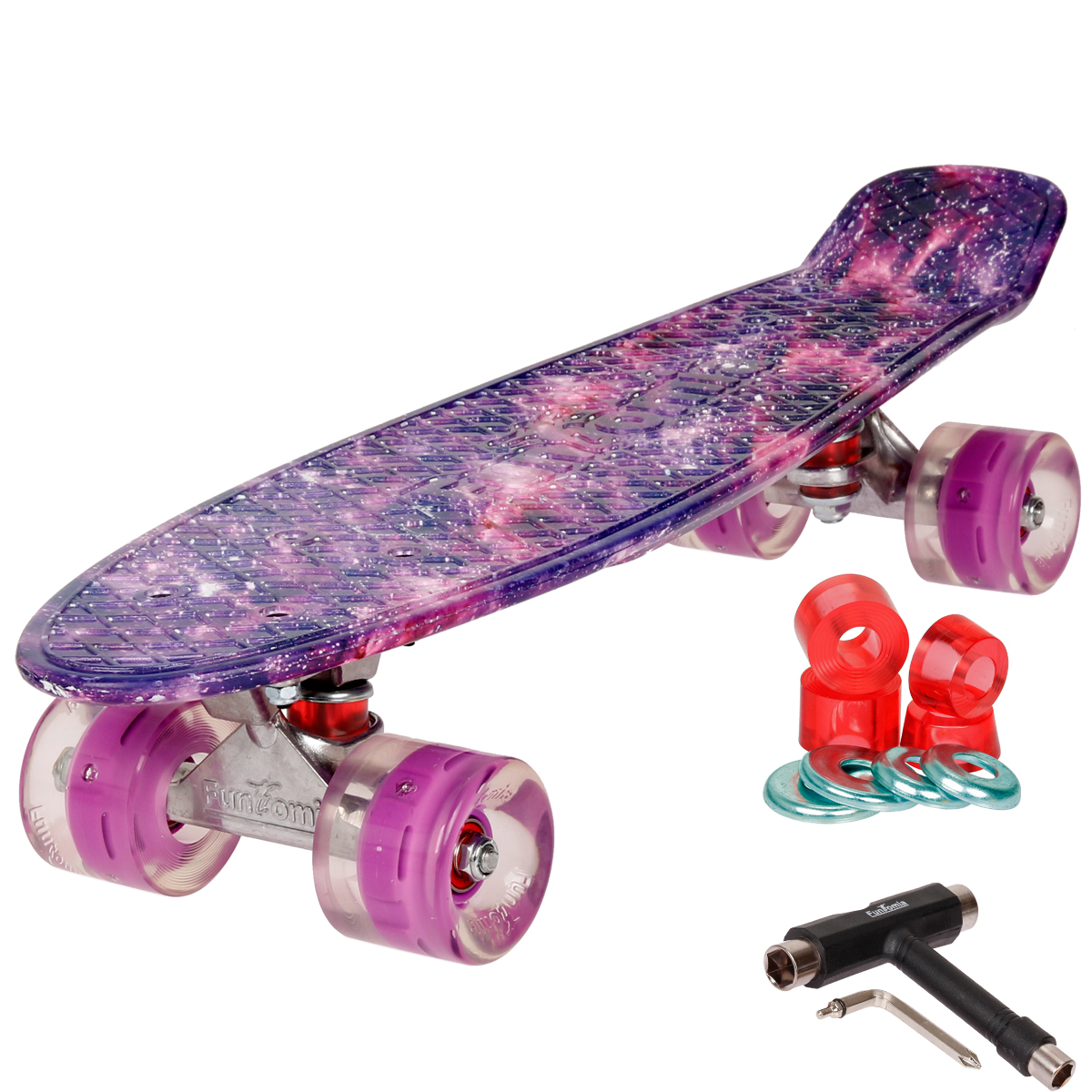 FunTomia Mini-Board Cruiser LED inkl. ABEC-9 Kugellager