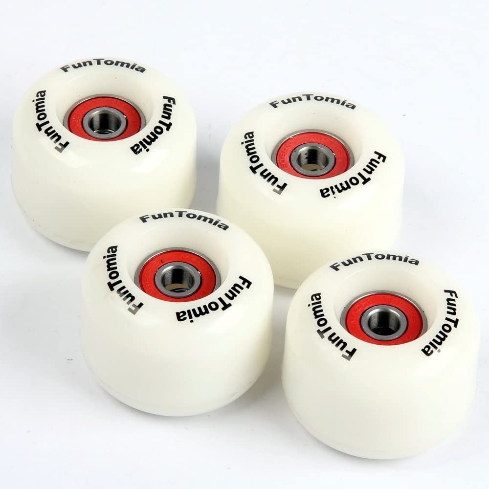 4x Skateboard Rollen 48mm x 35mm – inklusive 2RS ABEC-9 Kugellager und Spacer